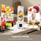 Portable Blender Personal Electric USB | 500ml Portable Juicer for Shakes and Smoothies | Small Blender for Mixing