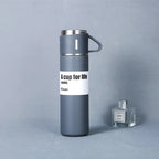 Stainless Steel Vacuum Flask Hot & Cold Thermos Bottle Set