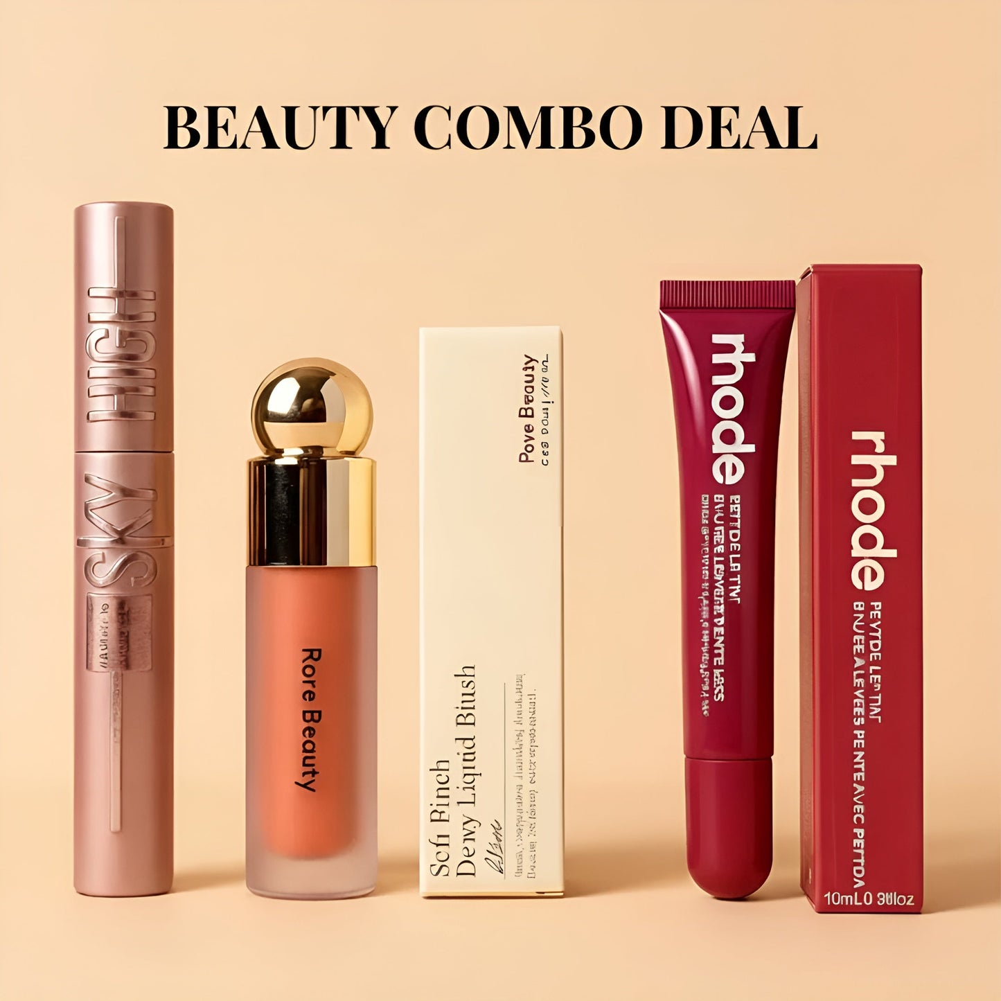 Premium Beauty Trio | Lip Tint, Liquid Blush & Mascara